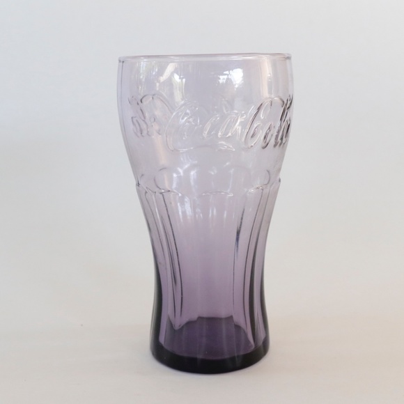 Vintage Coca Cola Glass With Purple Tint - Picture 1 of 7